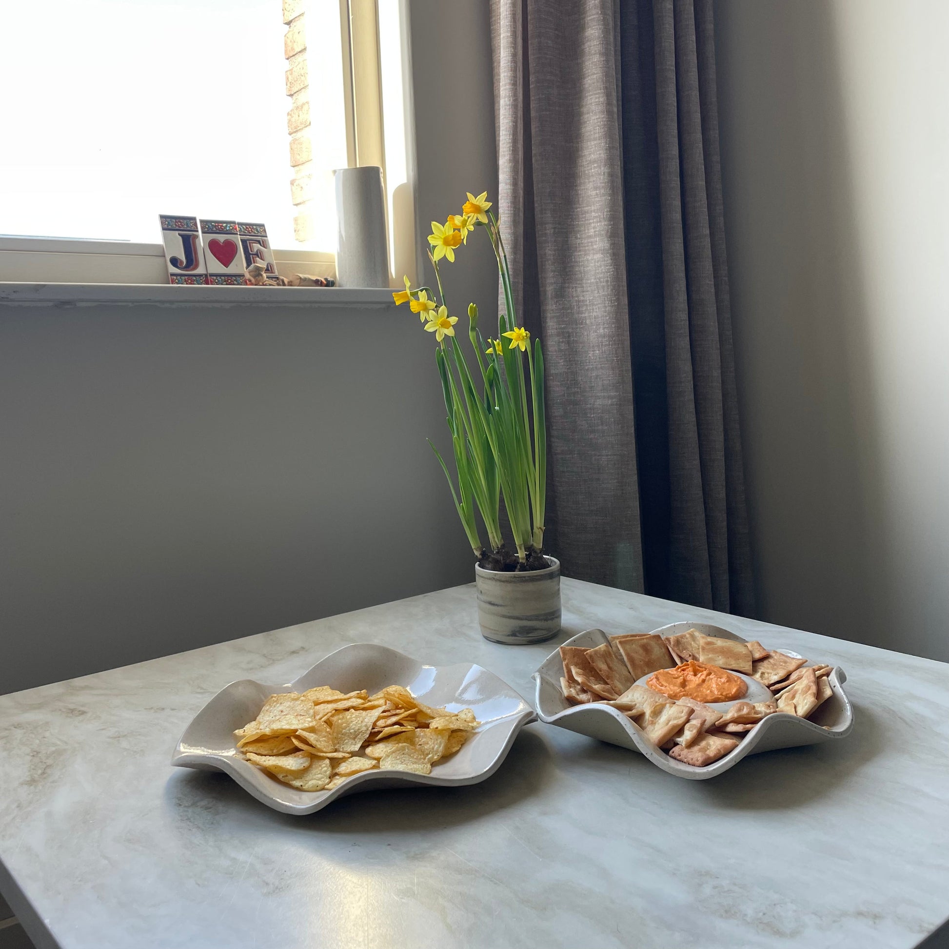 Chip & Dip schaal Kleikunstig