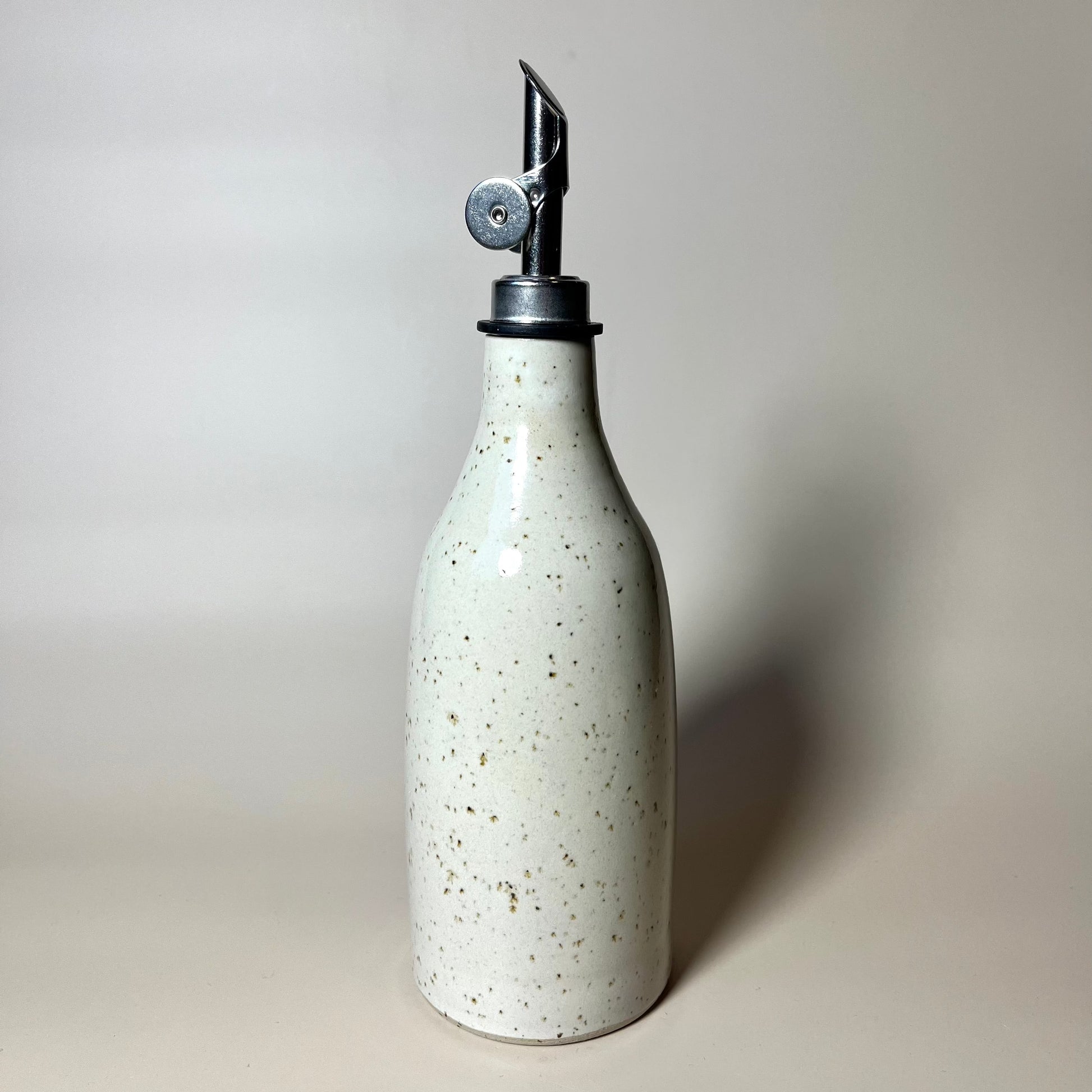 Olijfoliefles grote spikkel Kleikunstig